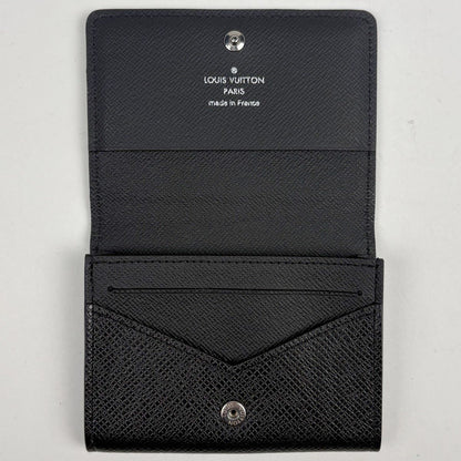 Louis Vuitton Business Card Holder NM Taiga Noir — view 5