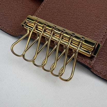 Louis Vuitton Multicles 6 Key Holder Key Hook Key Case Monogram Brown — view 3