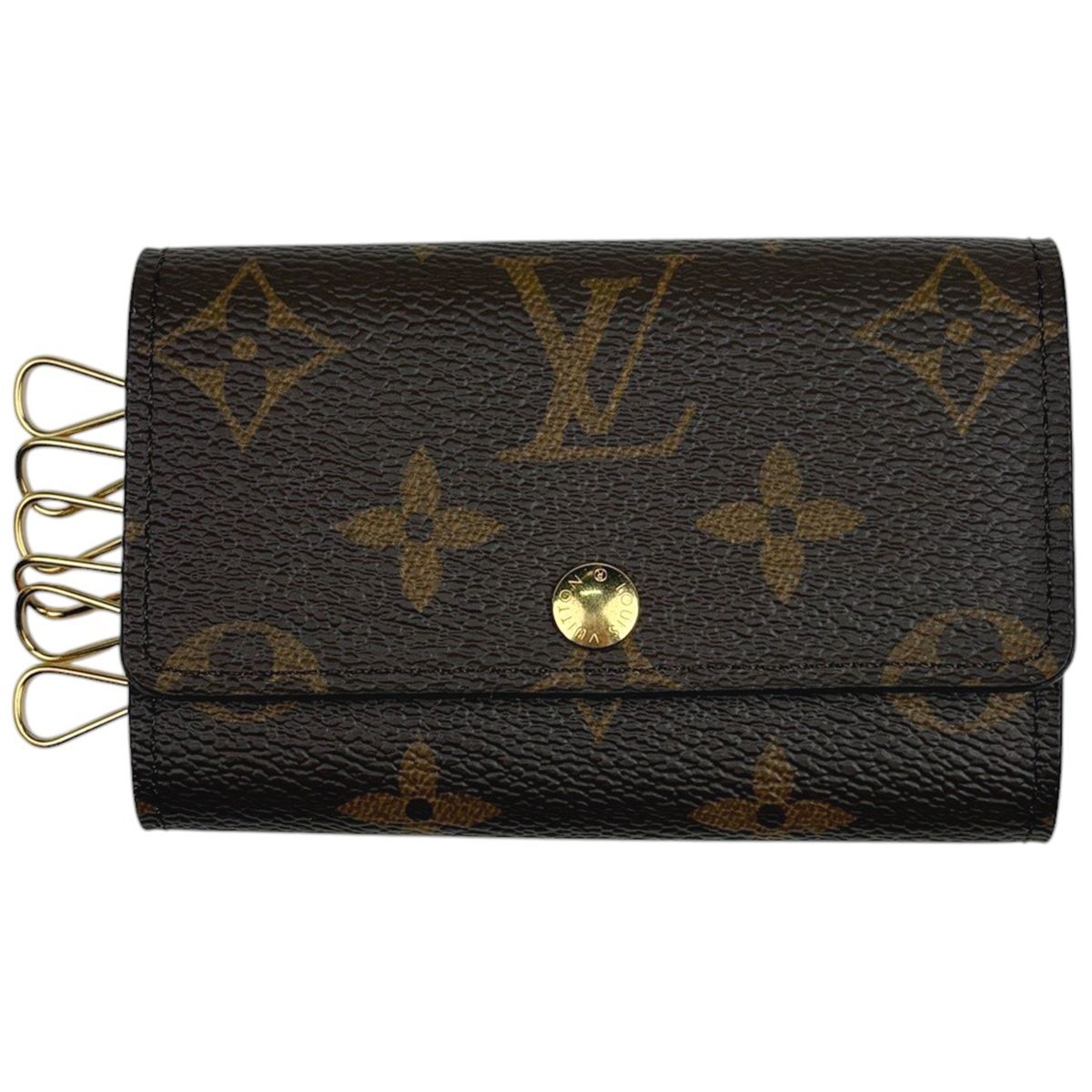 Louis Vuitton Multicles 6 Key Holder Key Hook Key Case Monogram Brown