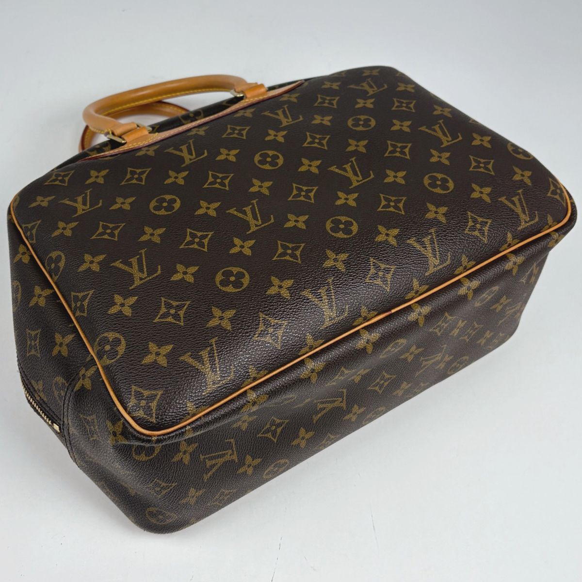 Louis Vuitton Deauville Handbag Bowling Vanity Monogram Brown — view 2