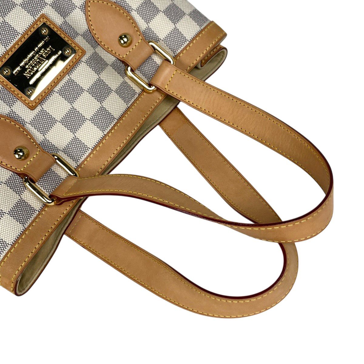 Louis Vuitton Hampstead PM Shoulder Handbag Damier Azur White — view 5