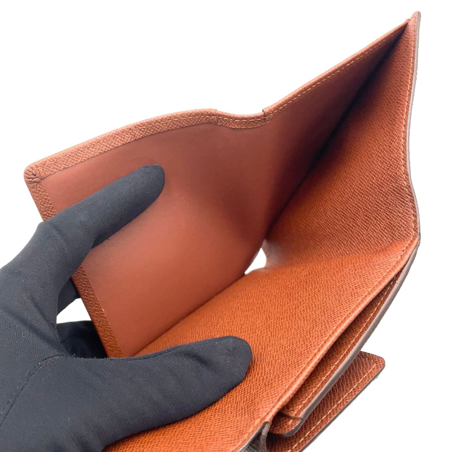 Louis Vuitton Porte Monet Billets Cult Cles Monogram Leather Brown Trifold — view 6