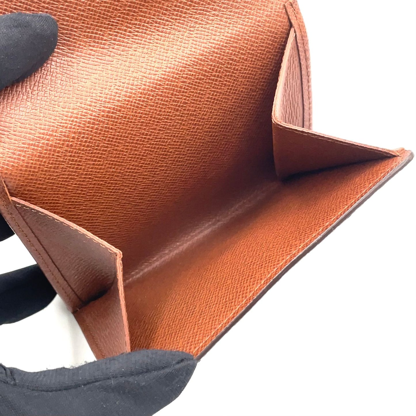 Louis Vuitton Porte Monet Billets Cult Cles Monogram Leather Brown Trifold — view 5