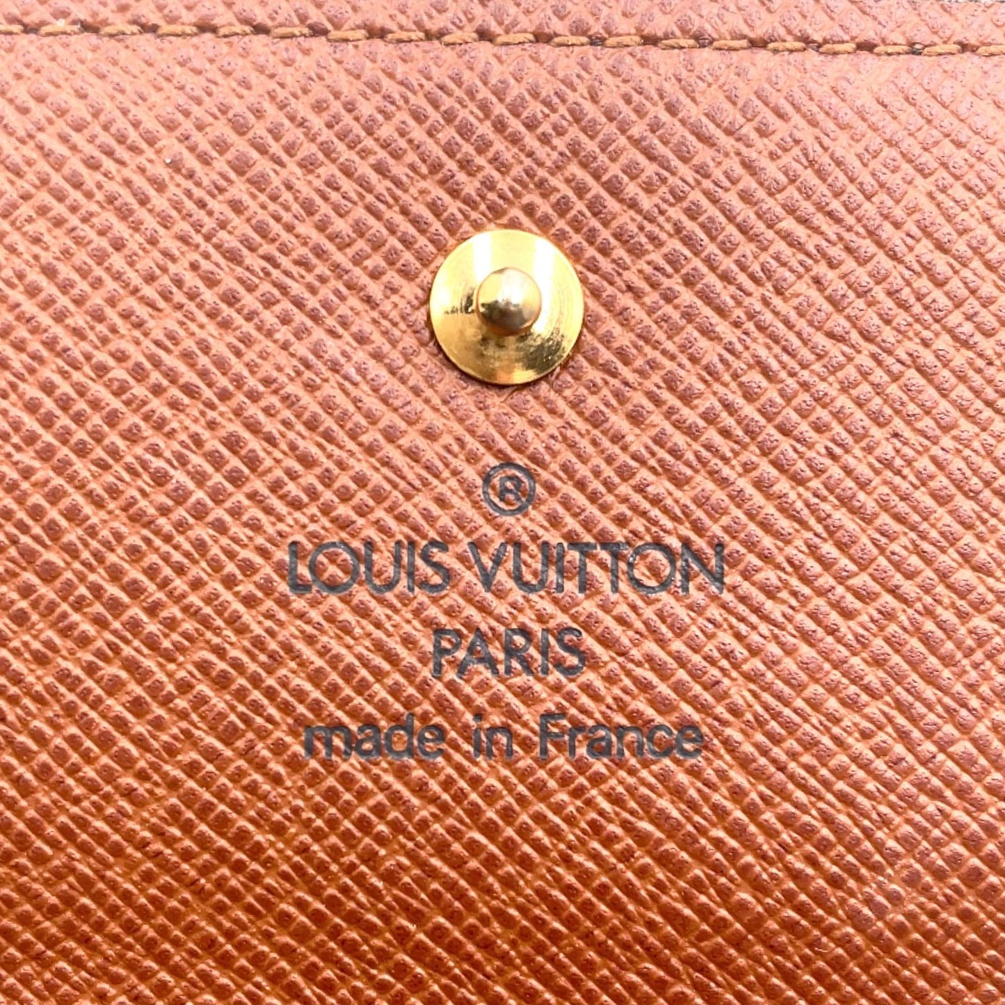 Louis Vuitton Porte Monet Billets Cult Cles Monogram Leather Brown Trifold — view 4