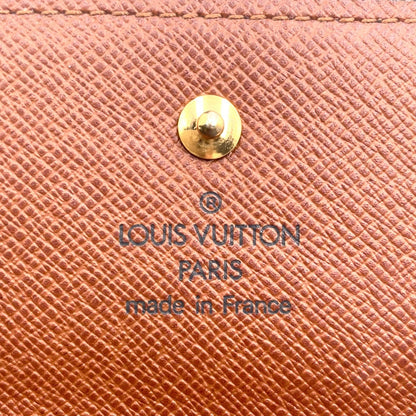Louis Vuitton Porte Monet Billets Cult Cles Monogram Leather Brown Trifold — view 4