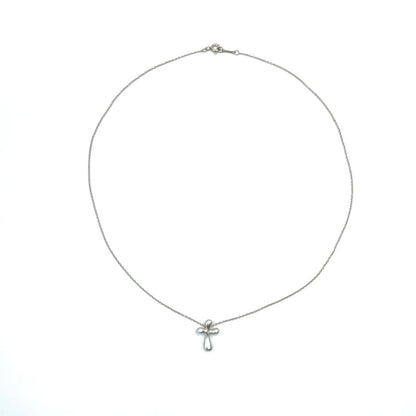 Tiffany & Co Small Cross Silver Necklace — view 3