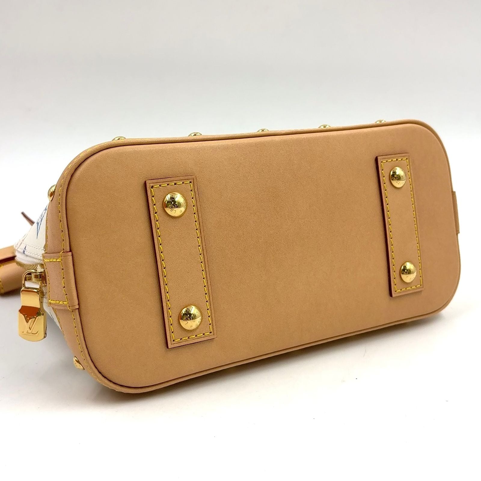 Louis Vuitton LV Takashi Murakami Alma BB 2-Way Shoulder Leather White Multicolo — view 8
