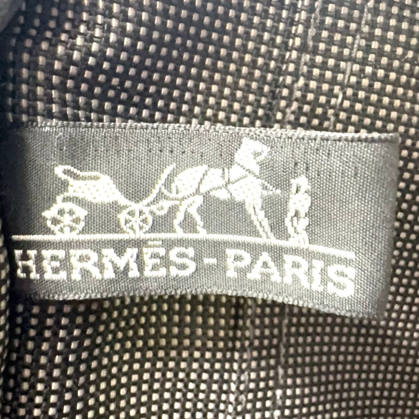Hermes Her Line Canvas Gray Tote Silver — view 4