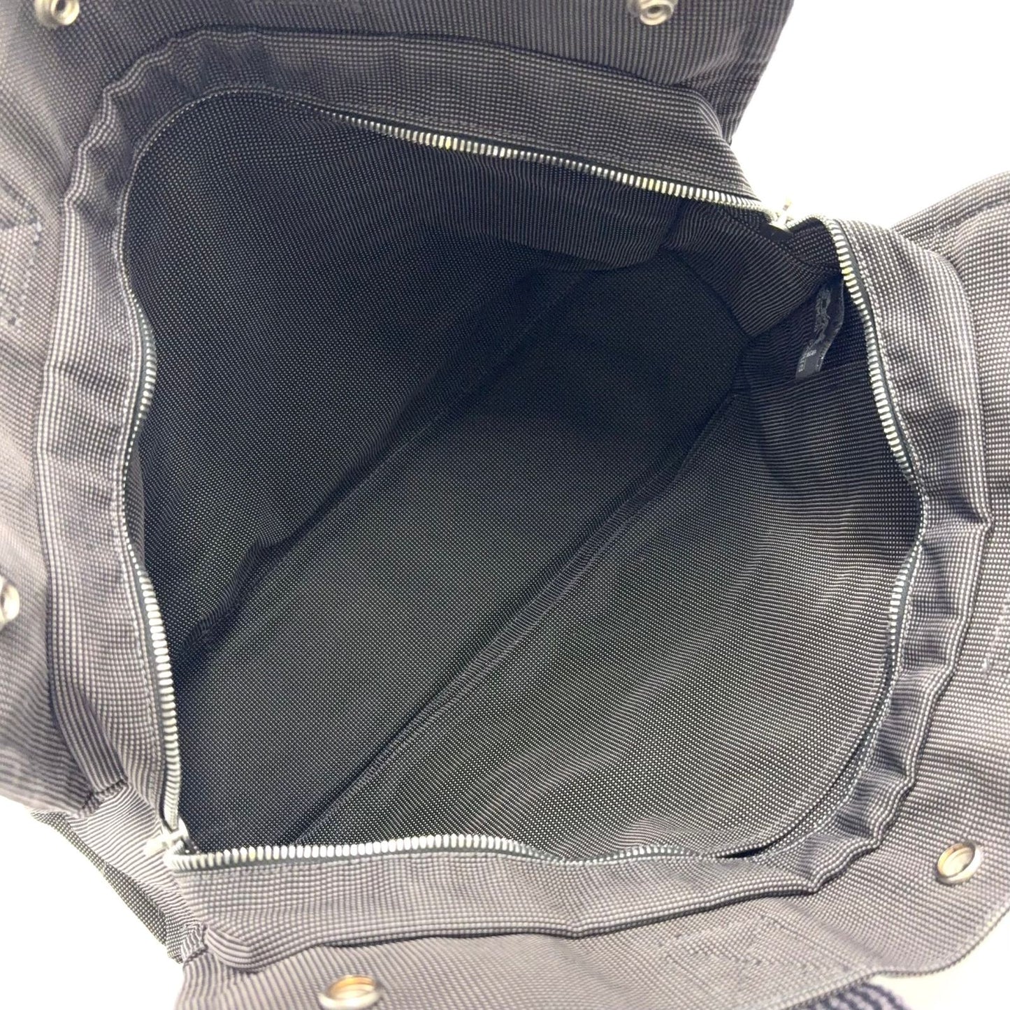 Hermes Her Line Canvas Gray Tote Silver — view 3
