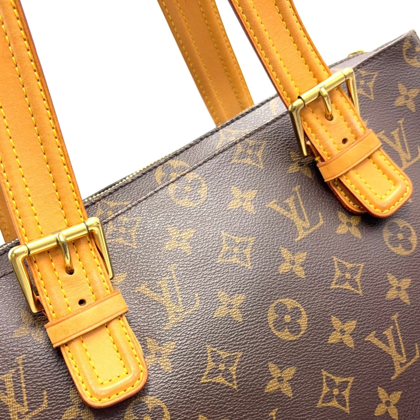 Louis Vuitton Multiplicity Monogram Leather Brown Light Handbag Gold — view 8