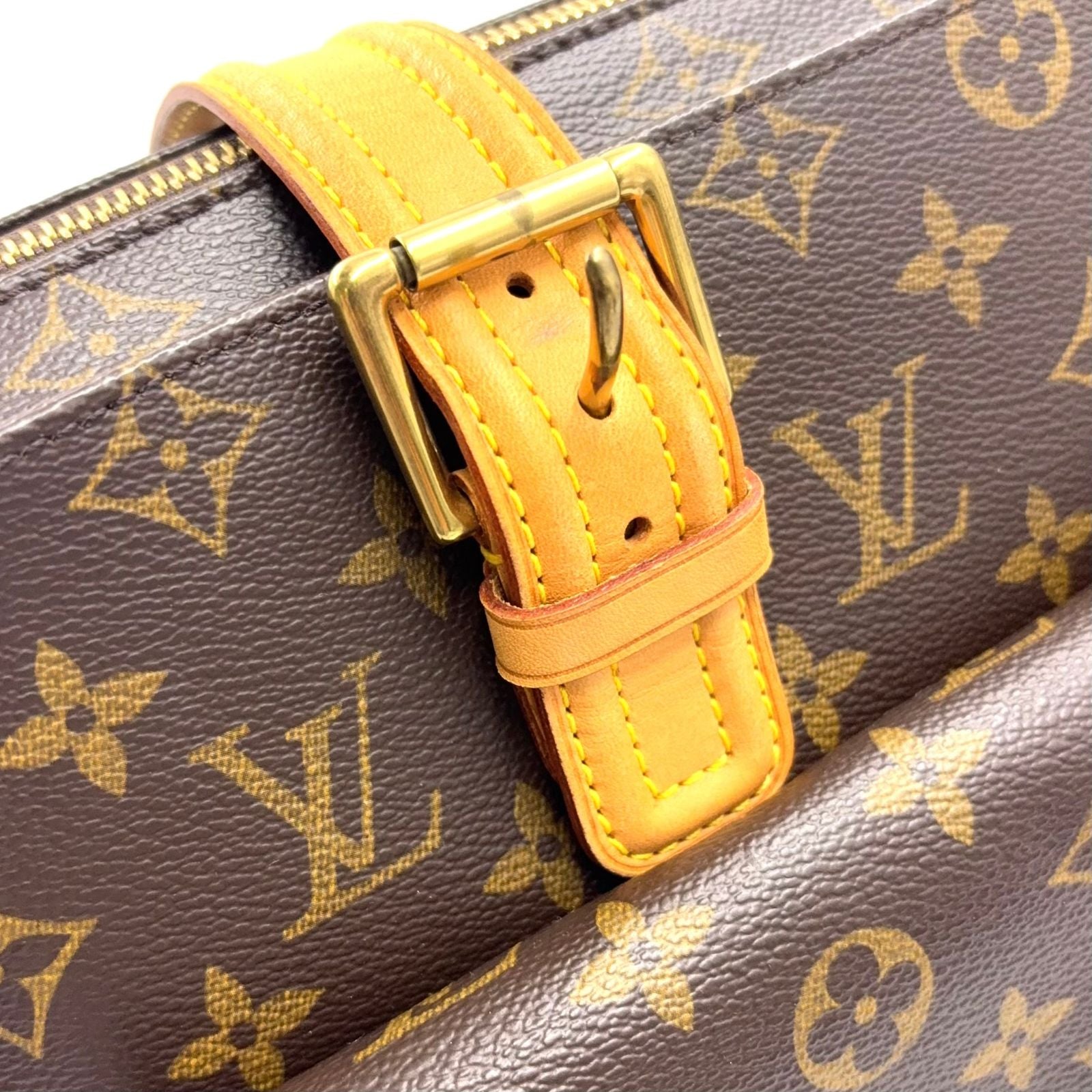 Louis Vuitton Multiplicity Monogram Leather Brown Light Handbag Gold — view 9