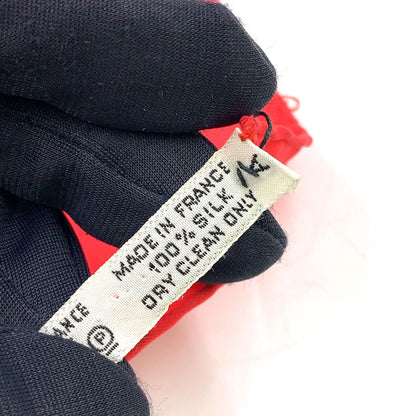 Hermes Carre 90 Apron Dole Non Repair Available Silk Yellow Navy Red Scarf — view 4