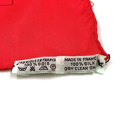 Hermes Carre 90 Apron Dole Non Repair Available Silk Yellow Navy Red Scarf — view 3