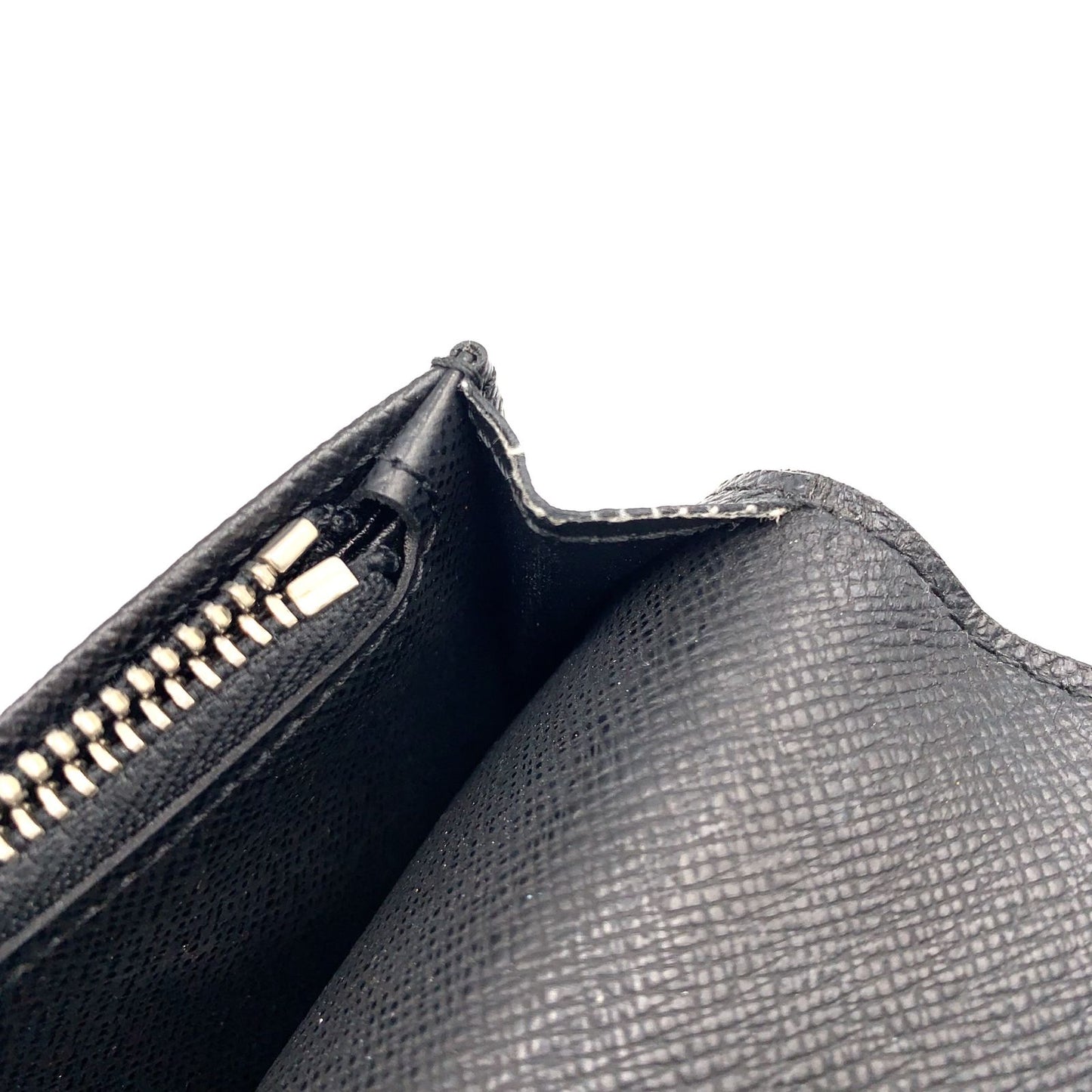 Louis Vuitton Portefeuille Brazza Damier Graphite Leather Black Bifold Wallet — view 8