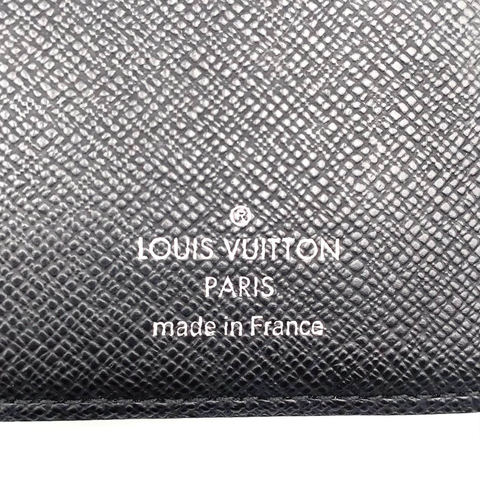 Louis Vuitton Portefeuille Brazza Damier Graphite Leather Black Bifold Wallet — view 4