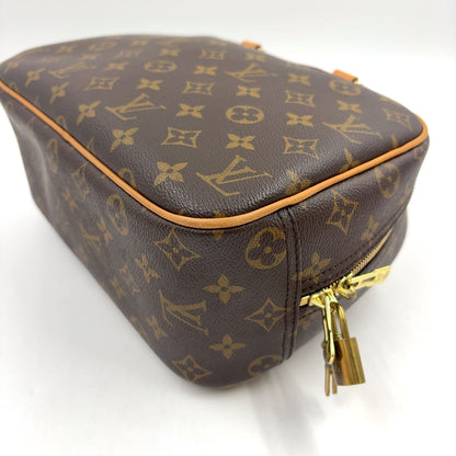 Louis Vuitton Monogram Leather Brown Light Handbag Gold — view 9