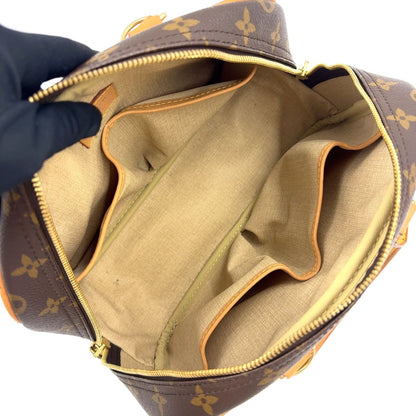 Louis Vuitton Monogram Leather Brown Light Handbag Gold — view 3