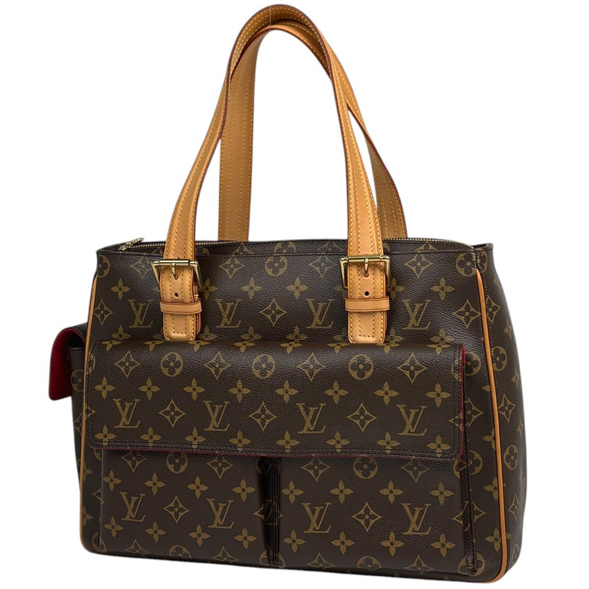 Louis Vuitton Multipuri City Handbag Shoulder Tote Monogram Brown