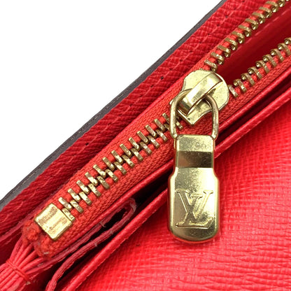 Louis Vuitton Monogram Totem Portefeuille Sarah Leather Pink Brown Wallet Gold — view 7