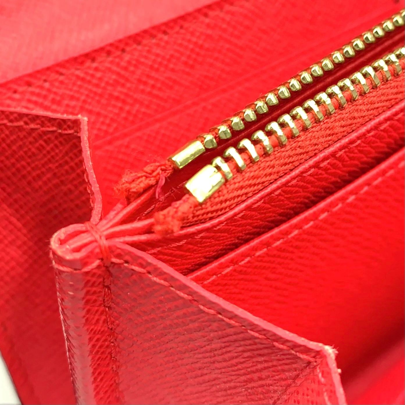 Louis Vuitton Monogram Totem Portefeuille Sarah Leather Pink Brown Wallet Gold — view 8