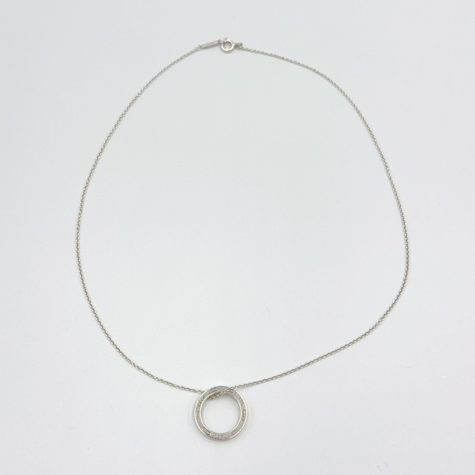 Tiffany & Co Circle Silver Necklace — view 3