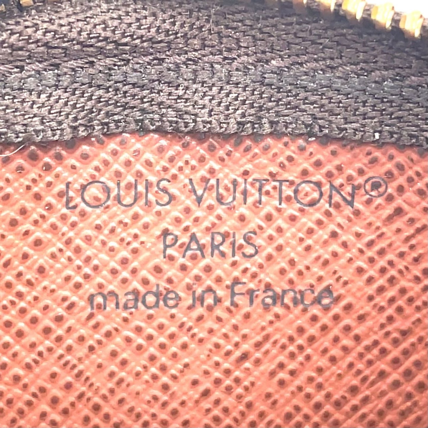 Louis Vuitton Pochette Cles Monogram Brown Coin Case Gold — view 4