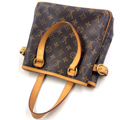 Louis Vuitton Batignolles Monogram Leather Brown Light Handbag Gold — view 7