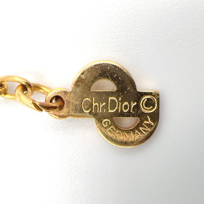 Dior CD Logo Circle Gold Plated Necklace — view 4