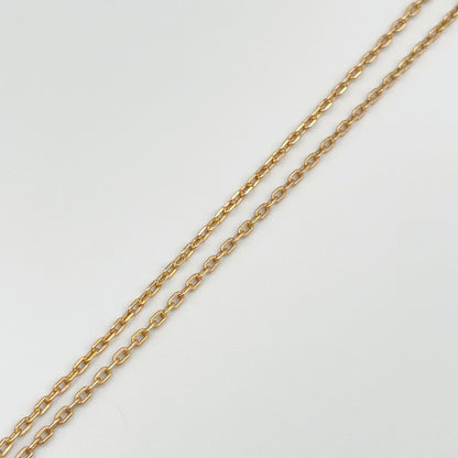 Dior CD Logo Circle Gold Plated Necklace — view 6