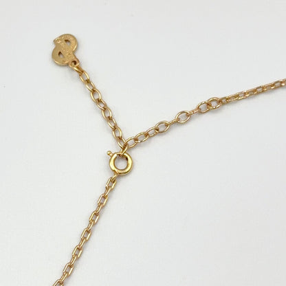 Dior CD Logo Circle Gold Plated Necklace — view 7