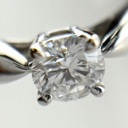 Tiffany & Co Harmony Diamond Ring Platinum Solitaire Pinky — view 2