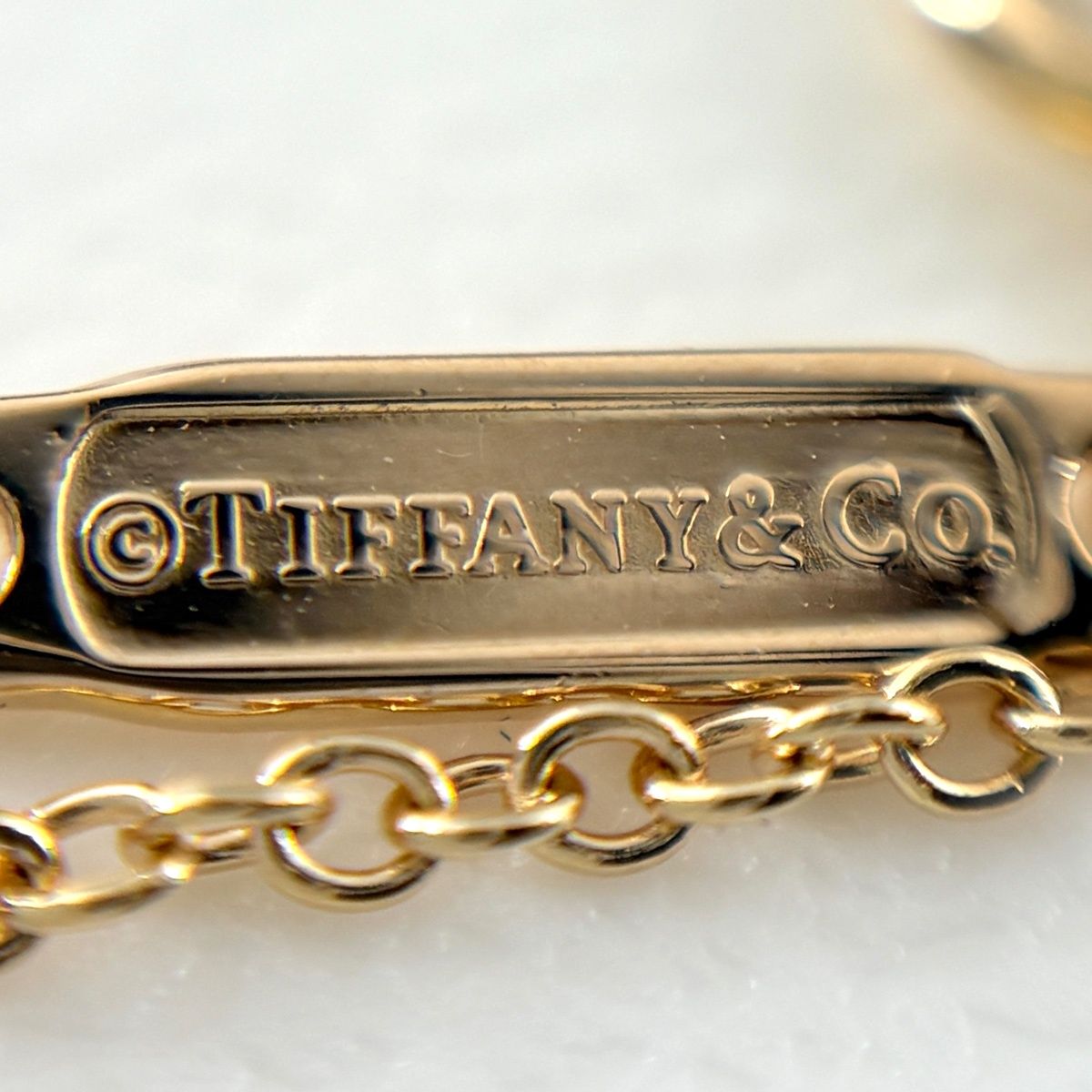 Tiffany & Co T Smile Mini Necklace PG Pink Gold Pendant — view 6