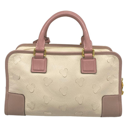 Loewe Handbag Amazona 28 Ivory Pink Beige Limited Edition Leather — view 3