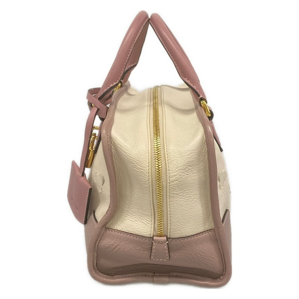 Loewe Handbag Amazona 28 Ivory Pink Beige Limited Edition Leather — view 4
