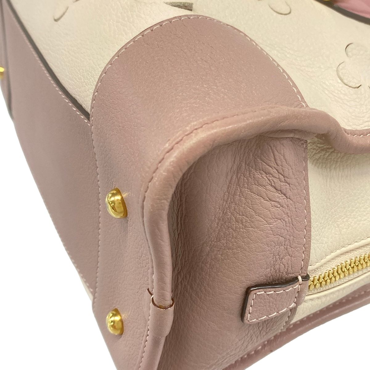 Loewe Handbag Amazona 28 Ivory Pink Beige Limited Edition Leather — view 6