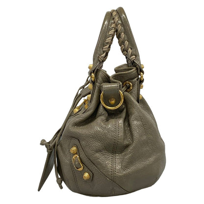 Balenciaga Tote Giant Mini Pom Gray Leather — view 4