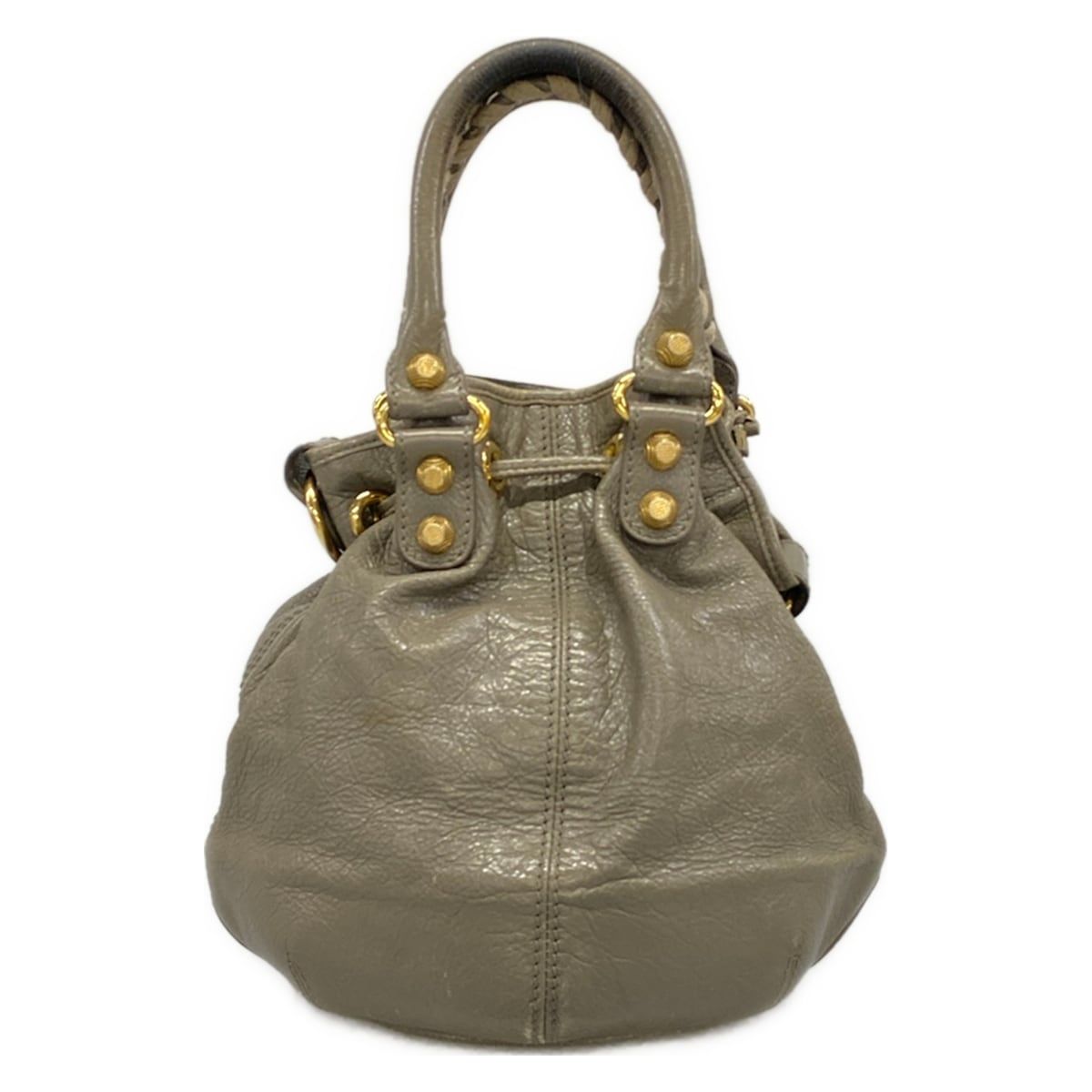 Balenciaga Tote Giant Mini Pom Gray Leather — view 3