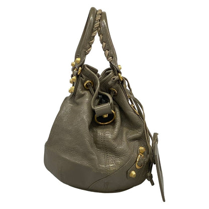 Balenciaga Tote Giant Mini Pom Gray Leather — view 2