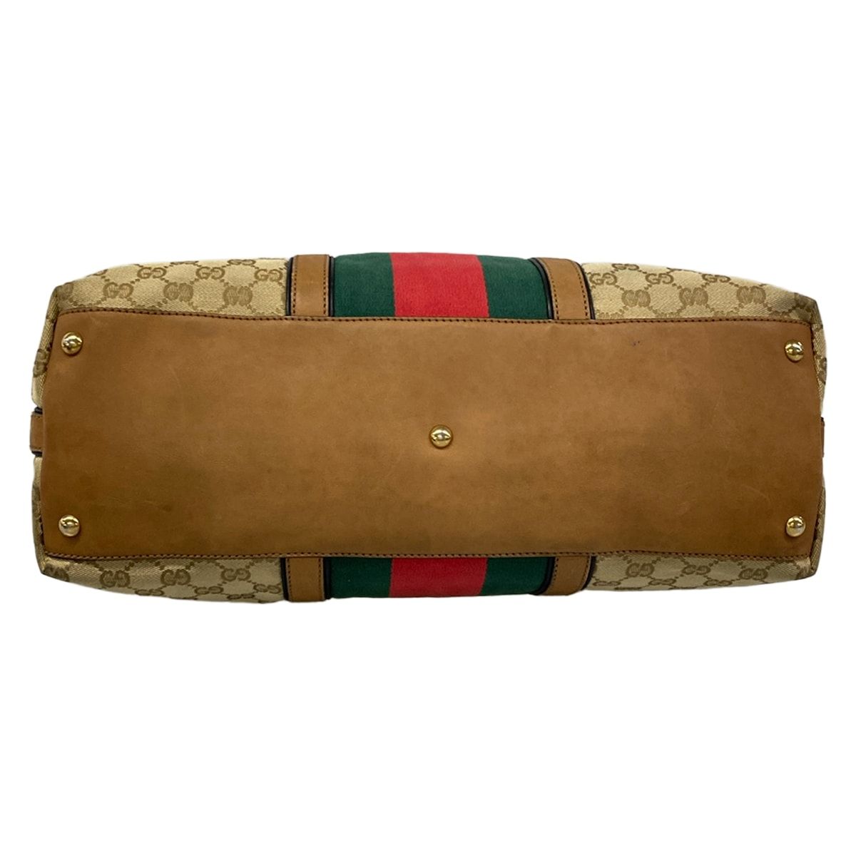 Gucci Handbag GG Pattern Sherry Brown Red Multi Leather — view 5