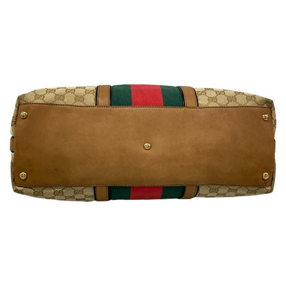 Gucci Handbag GG Pattern Sherry Brown Red Multi Leather — view 5