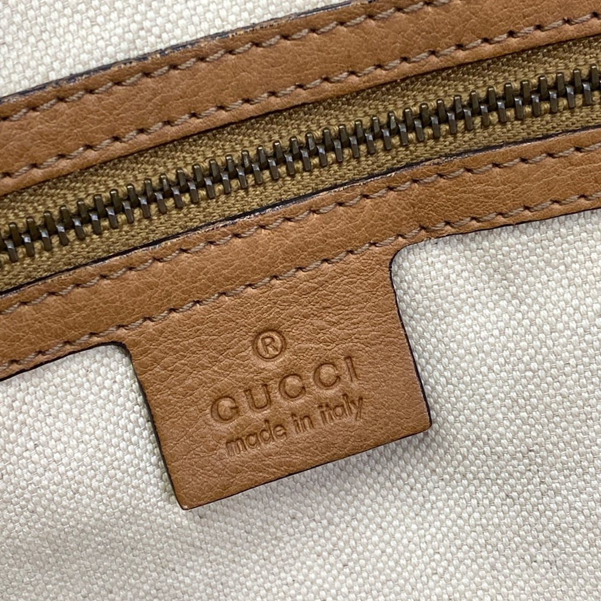 Gucci Handbag GG Pattern Sherry Brown Red Multi Leather — view 9