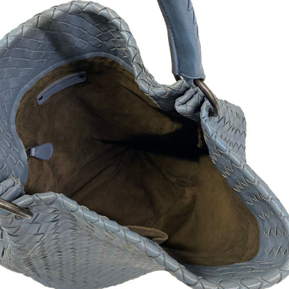 Bottega Veneta Handbag Intrecciato Blue Leather — view 7