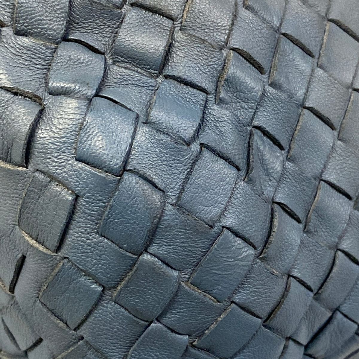 Bottega Veneta Handbag Intrecciato Blue Leather — view 6