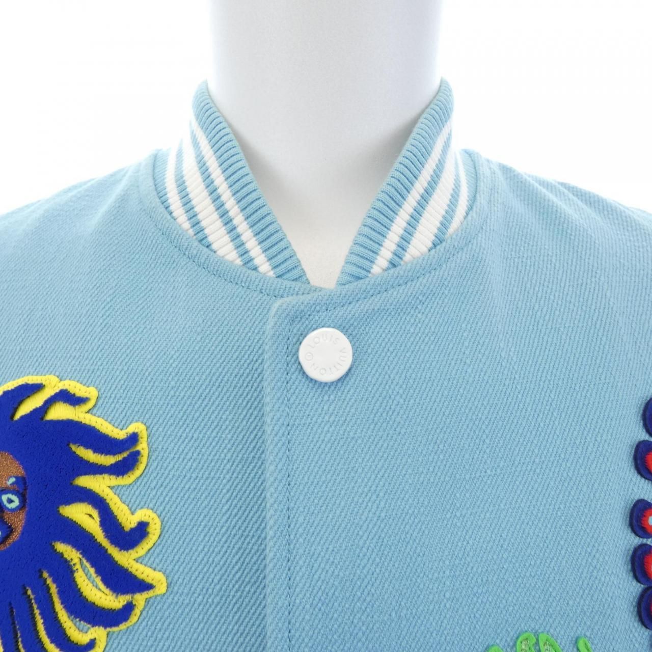 Louis Vuitton LV Yk Embroidered Face Varsity Jacket Yayoi Kusama — view 6