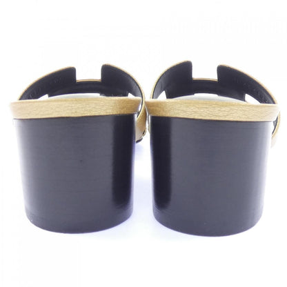 Hermes Oasis Sandals Gold — view 5