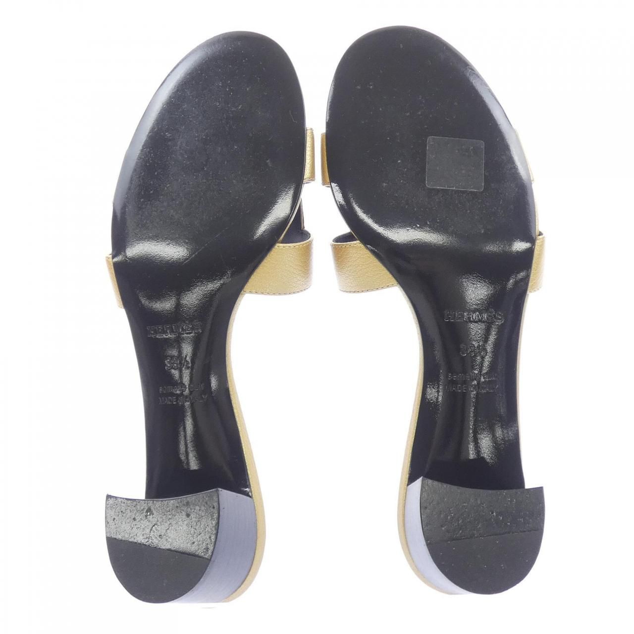 Hermes Oasis Sandals Gold — view 4