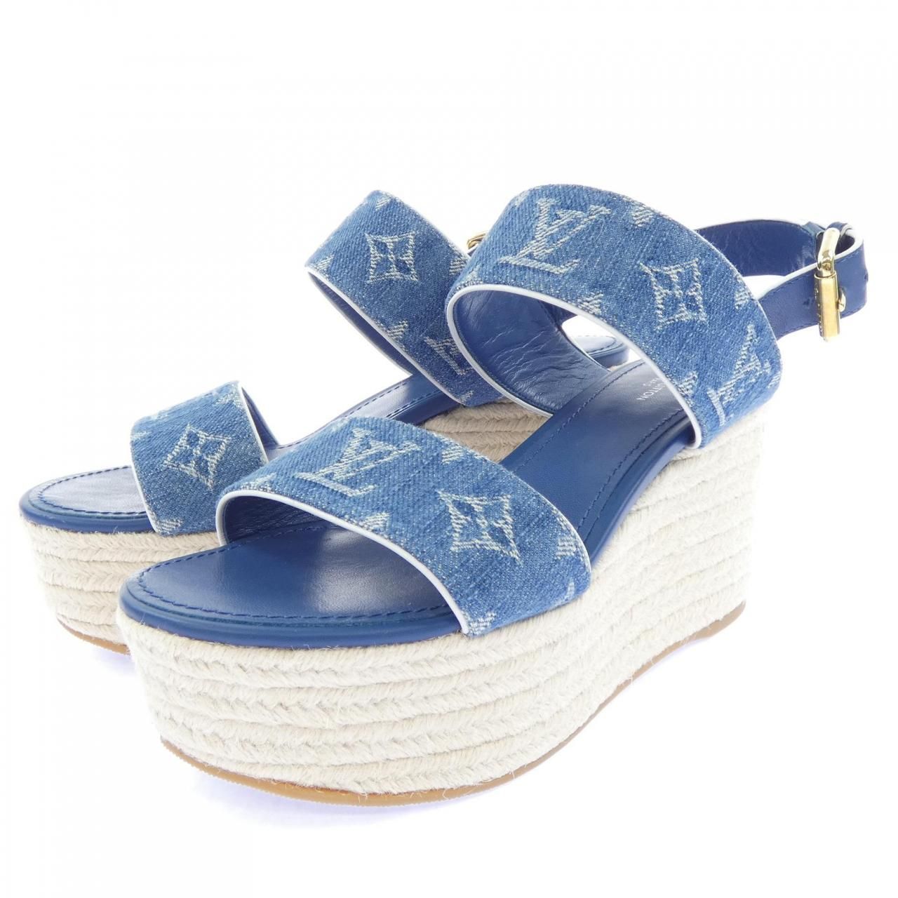 Louis Vuitton Espadrilles Monogram Denim Star Boardline Sandals — view 3