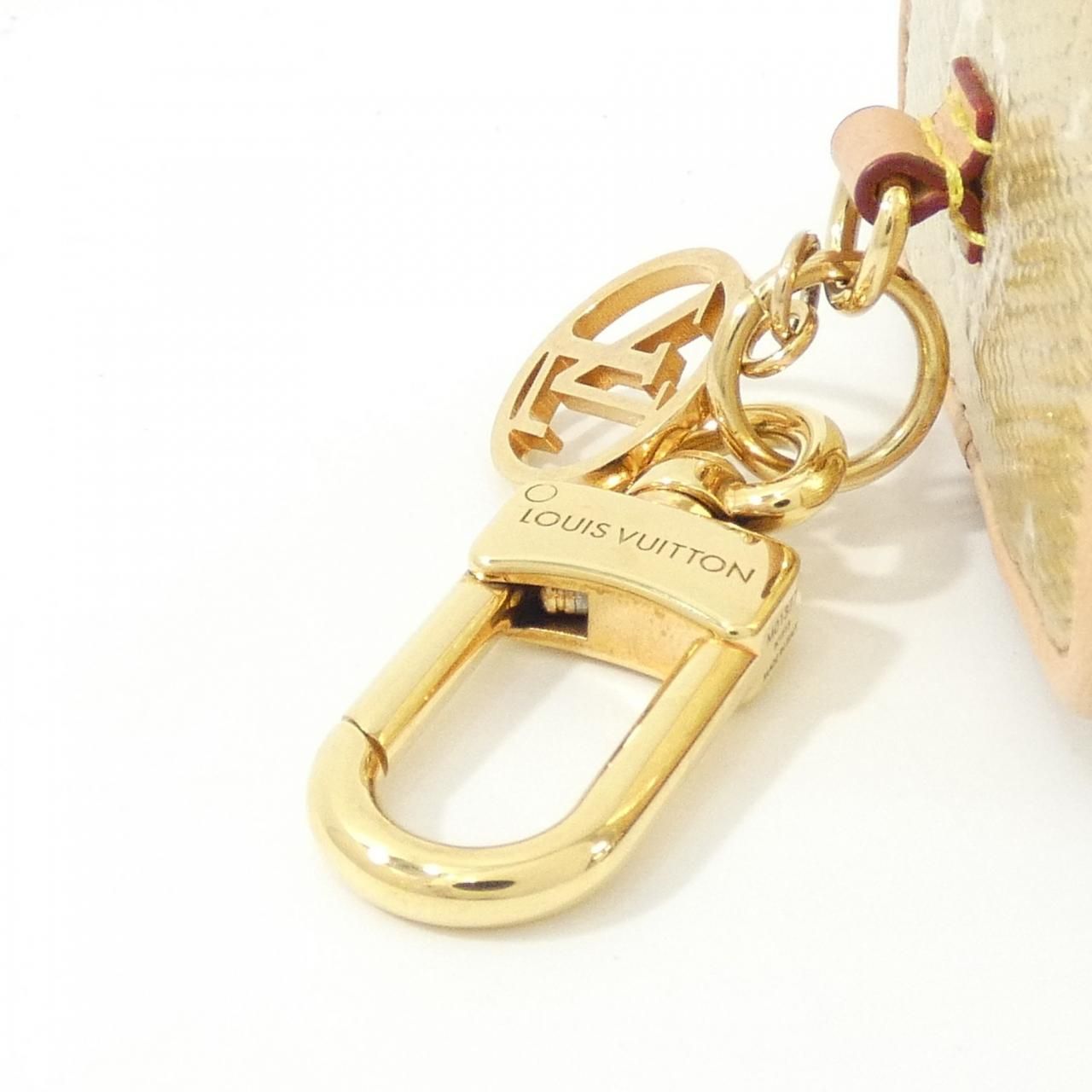 Louis Vuitton Monogram Laminated Jacquard Bijou Sac Micro Vanity Key Ring — view 5