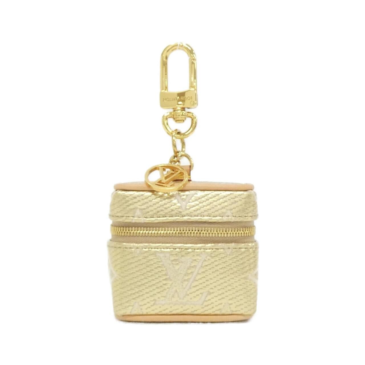 Louis Vuitton Monogram Laminated Jacquard Bijou Sac Micro Vanity Key Ring