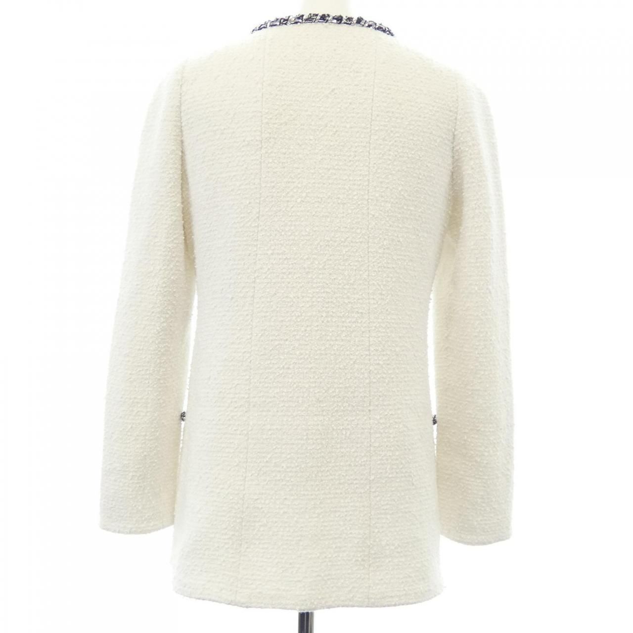 Chanel Collarless Jacket White — view 2